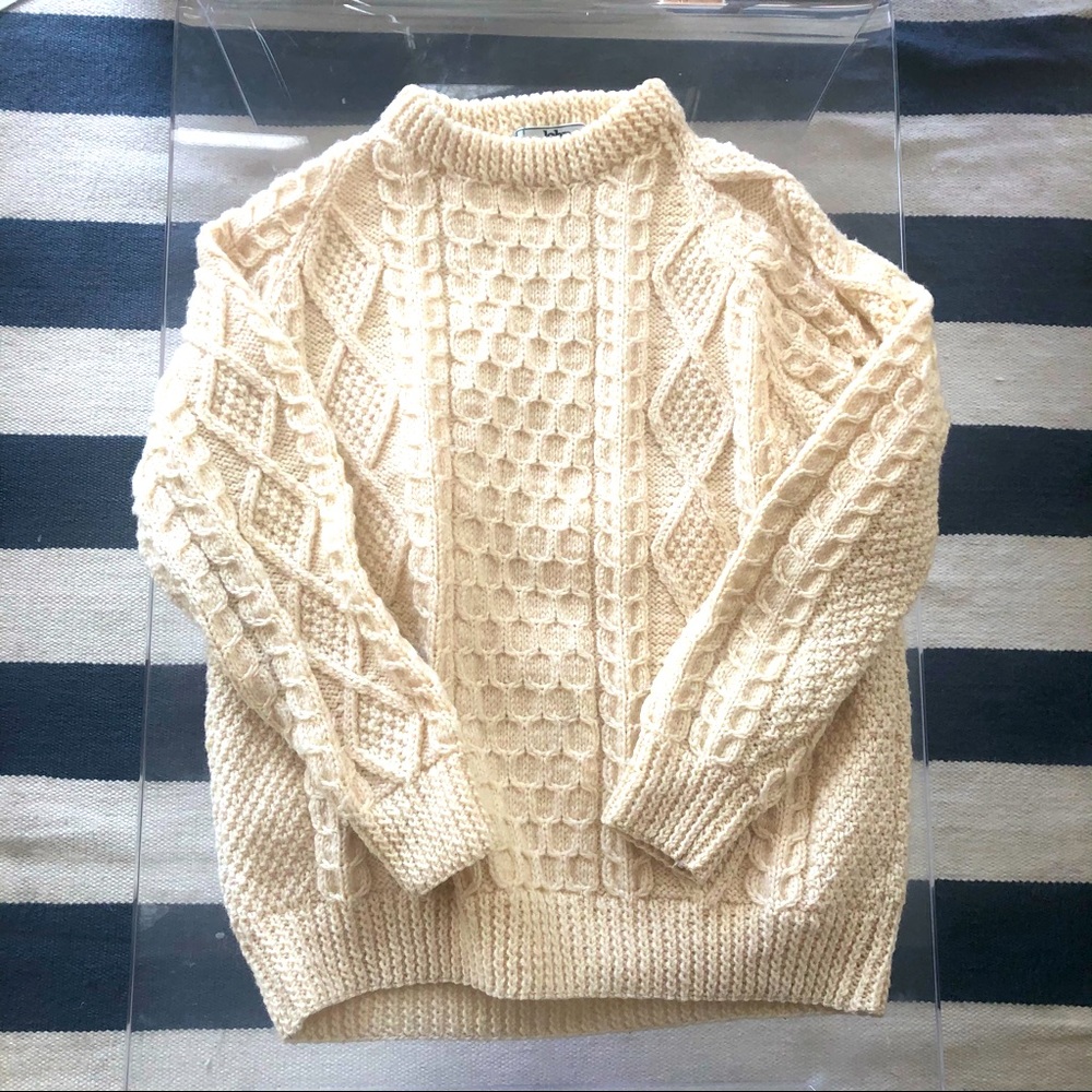 Irish fisherman sweater like new